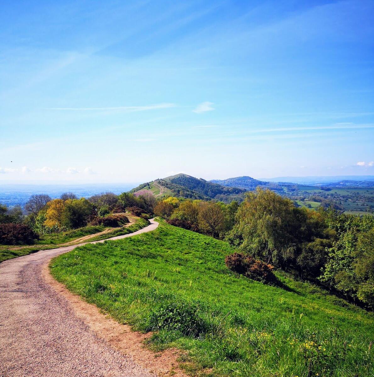 Path along the ridge of the Malvern Hills