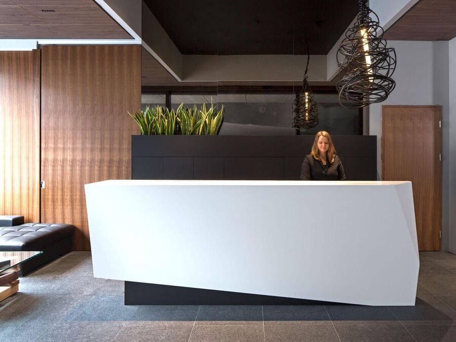 The ION City lobby and reception desk